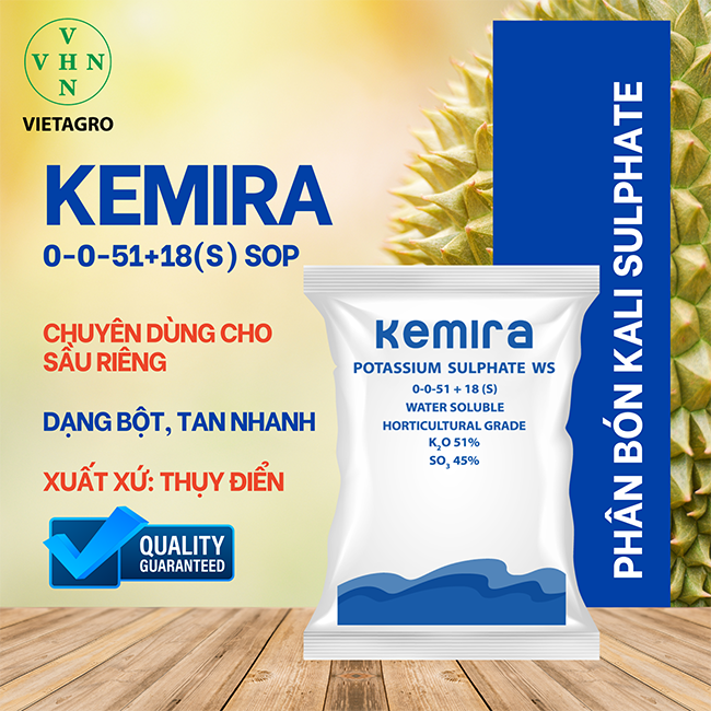  Ưu tiên sử dụng Kali Sulphate (K₂SO₄) để ngăn ngừa sự tích tụ Clo